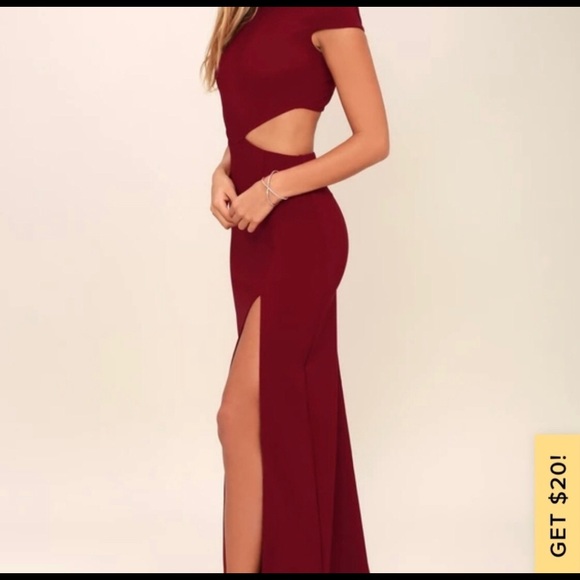 ❤️SOLD❤️LULU’S wine red formal dress 🍷 - Picture 1 of 4